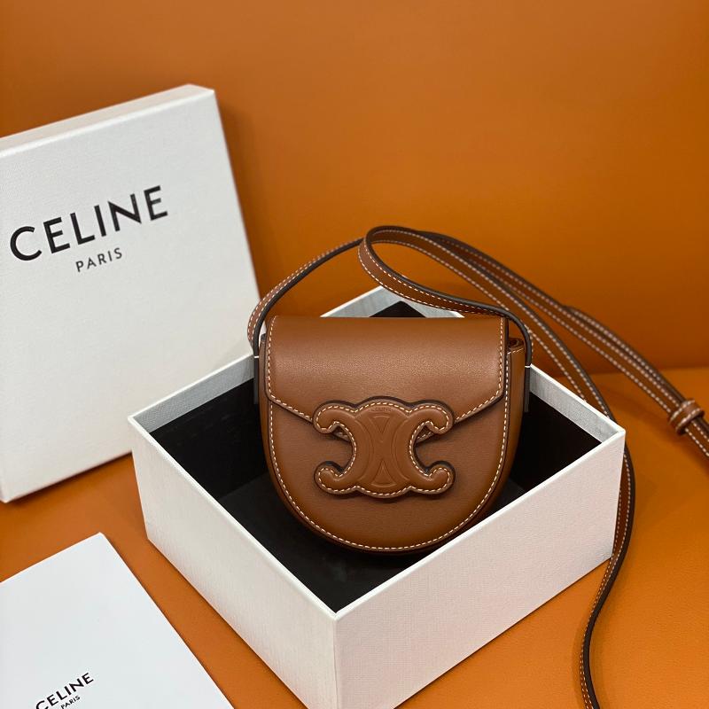 Celine Shoulder Handbag 10J303 Brown